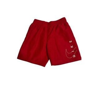 Nike Swim Boy’s Size 5 Red Trunks Net Lined NWT